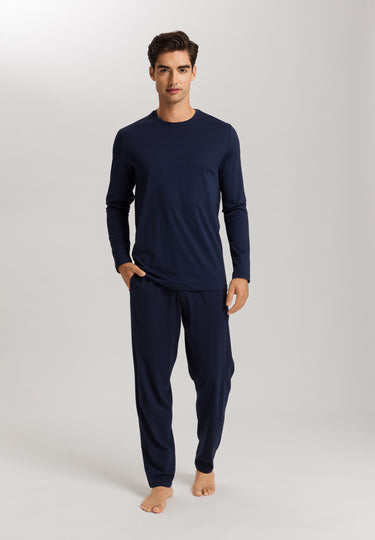 Night And Day 	cotton Crew Neck Top | Deep Navy 75431-1610